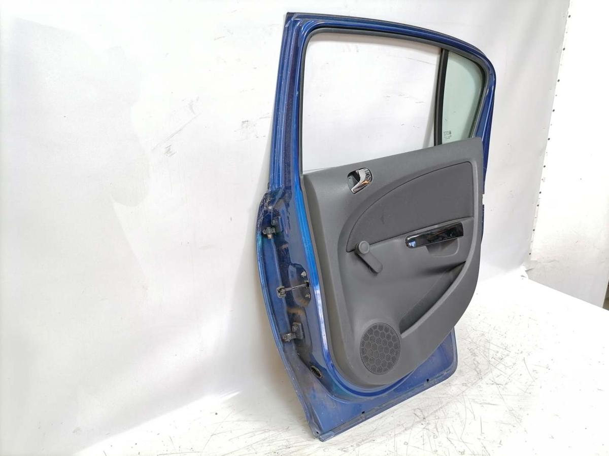 Opel Corsa D original Tür hinten rechts Z21B Ultrablau Bj.2007